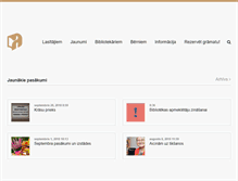 Tablet Screenshot of biblioteka.aizkraukle.lv